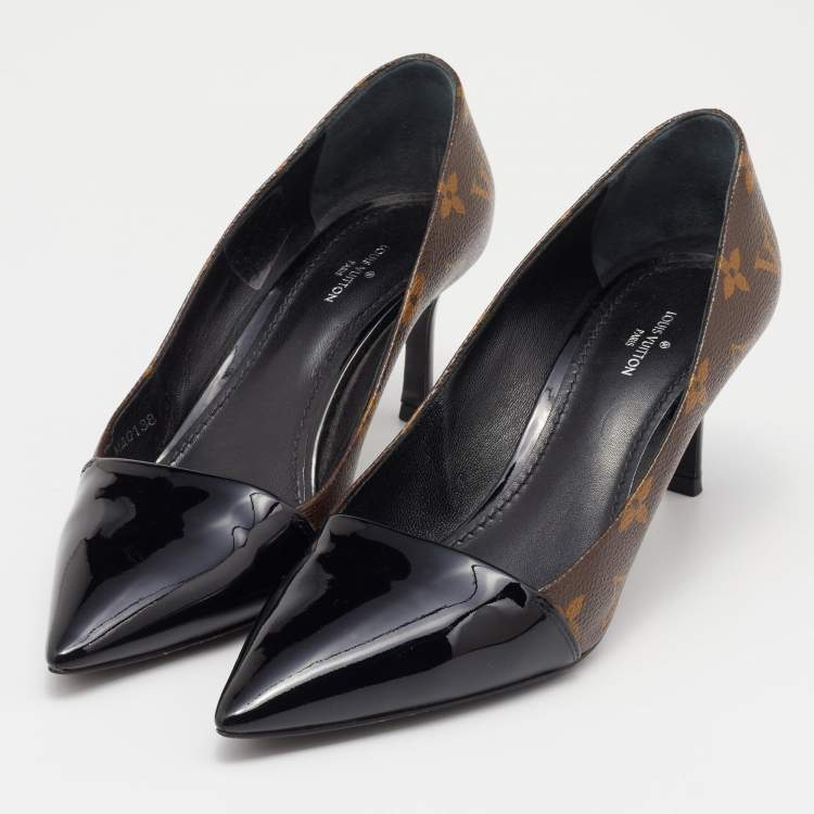 Patent leather heels Louis Vuitton Brown size 37 EU in Patent