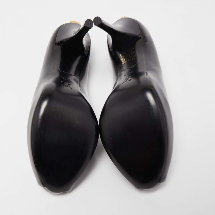 Pre Owned Louis Vuitton Black Patent Leather Oh Really!  Pumps Size 37.5