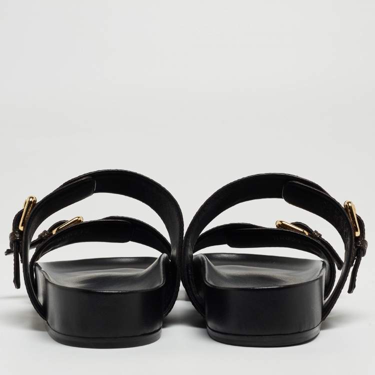 Pre Owned Louis Vuitton Brown Monogram Canvas Bom Dia Flats Size 38