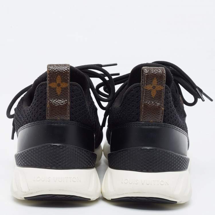 Pre Owned Louis Vuitton Black Mesh and Canvas Aftergame Sneakers Size 40