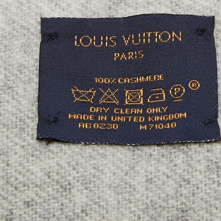 Pre Owned Louis Vuitton Black Cashmere Reykjavik Scarf