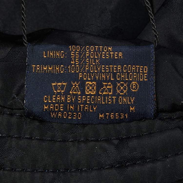 Pre Owned Louis Vuitton Blue Bobbygram Denim Bucket Hat M