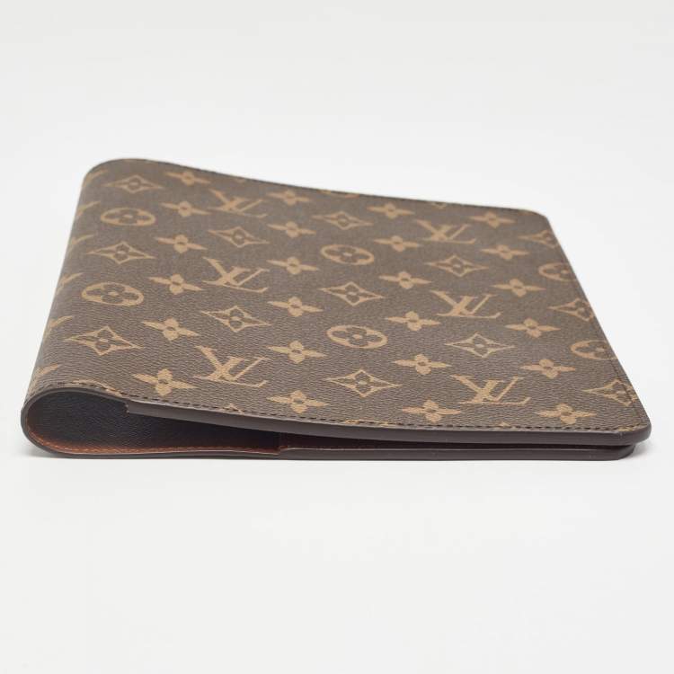 Pre Owned Louis Vuitton Monogram Canvas Desk Agenda Cover 