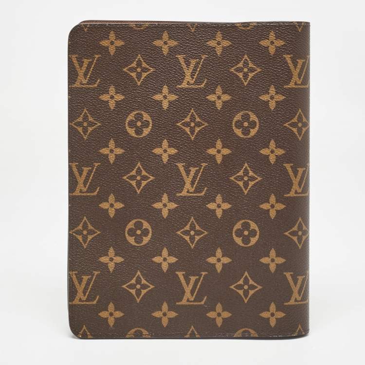 Pre Owned Louis Vuitton Monogram Canvas Desk Agenda Cover 
