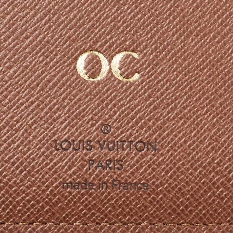 Pre Owned Louis Vuitton Monogram Canvas Desk Agenda Cover 