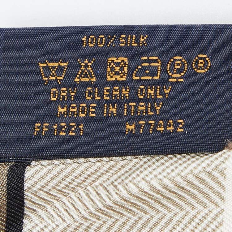 Pre Owned Louis Vuitton White Since 1854 Monogram Silk Bandeau