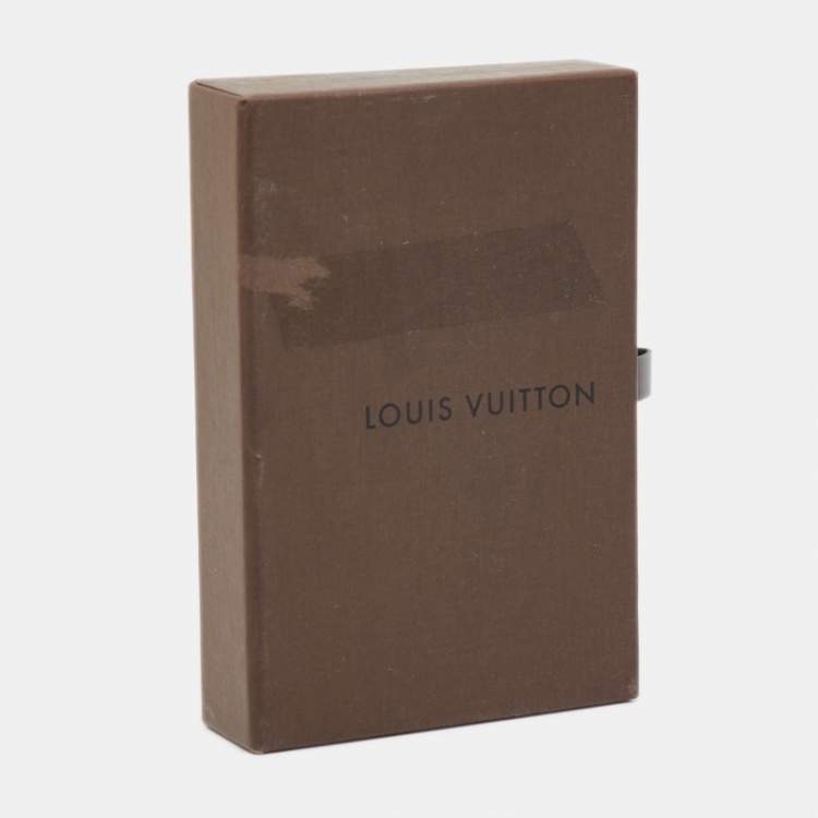 Pre Owned Louis Vuitton Gold Tone Gimme A Clue Hoop Earrings