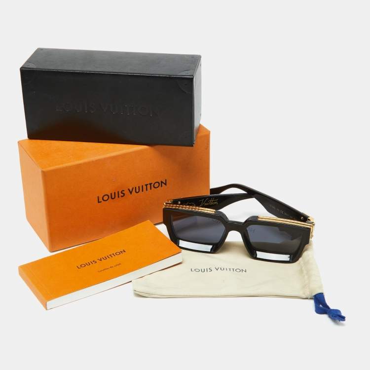 Pre Owned Louis Vuitton Black Z1165E 1.1 Millionaires Square Sunglasses