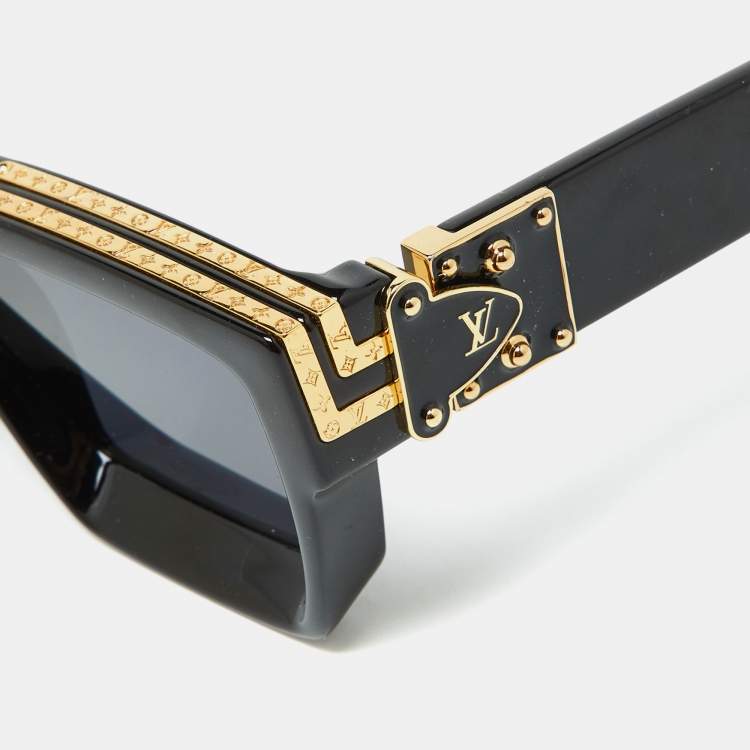 Pre Owned Louis Vuitton Black Z1165E 1.1 Millionaires Square Sunglasses