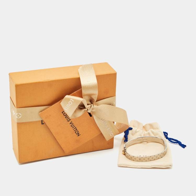 Pre Owned Louis Vuitton Nanogram Two Tone Bracelet M