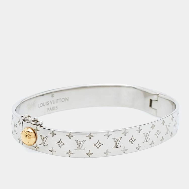 Pre Owned Louis Vuitton Nanogram Two Tone Bracelet M