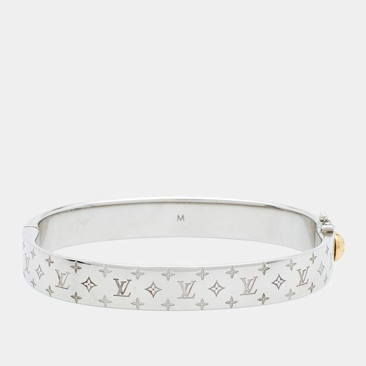 Pre Owned Louis Vuitton Nanogram Two Tone Bracelet M