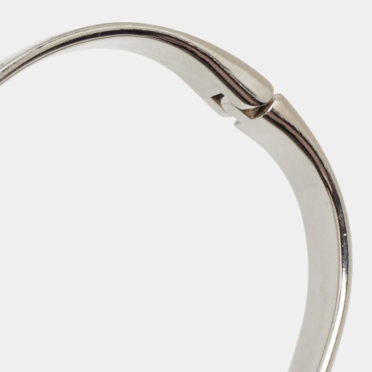 Pre Owned Louis Vuitton Nanogram Two Tone Bracelet M