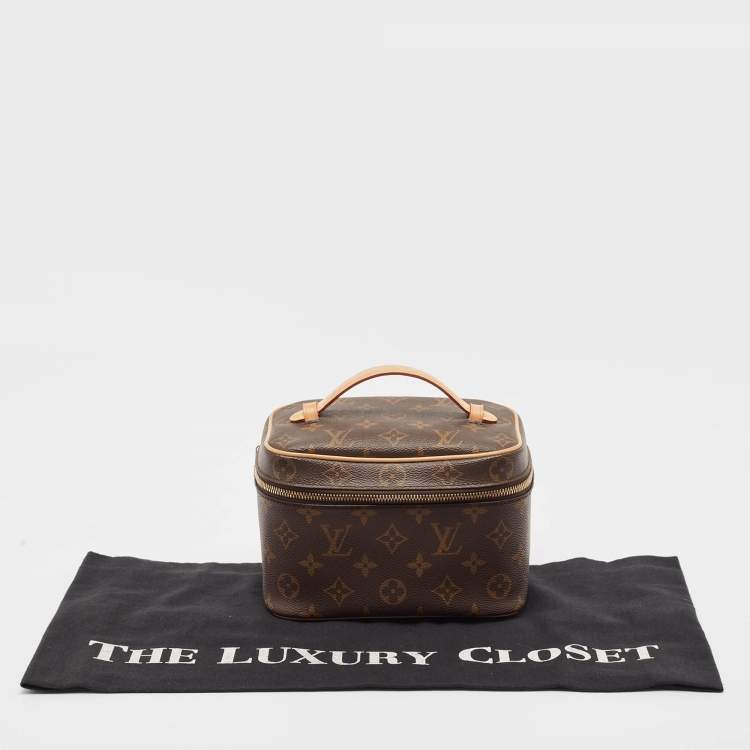 Pre Owned Louis Vuitton Monogram Canvas Nice Mini Vanity Case