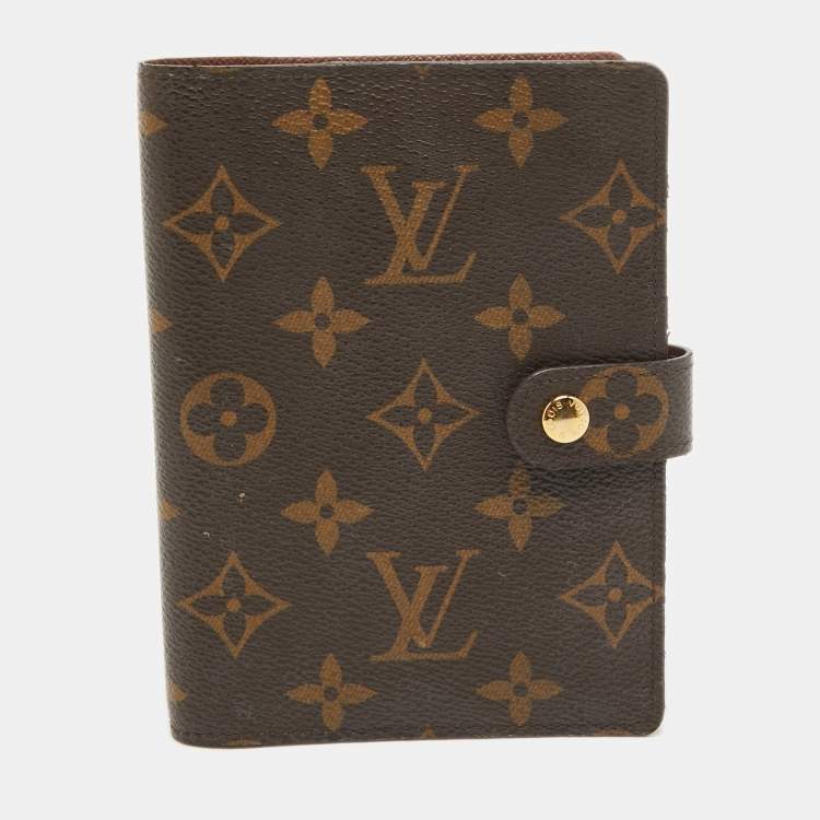 Pre Owned Louis Vuitton Monogram Canvas Small Ring Agenda Cover