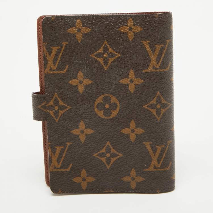 Pre Owned Louis Vuitton Monogram Canvas Small Ring Agenda Cover