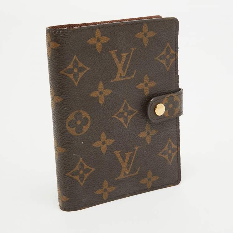Pre Owned Louis Vuitton Monogram Canvas Small Ring Agenda Cover