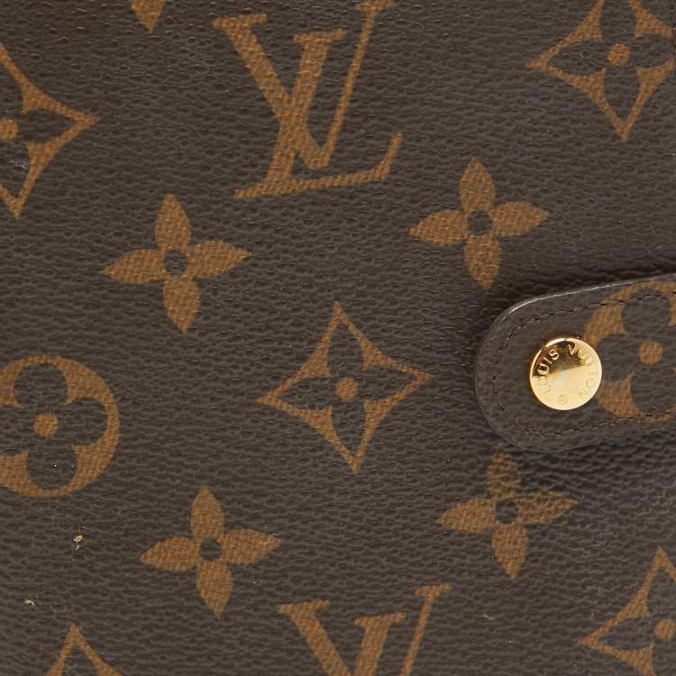 Pre Owned Louis Vuitton Monogram Canvas Small Ring Agenda Cover