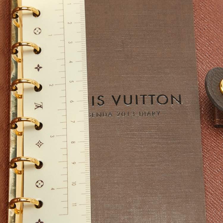 Pre Owned Louis Vuitton Monogram Canvas Small Ring Agenda Cover