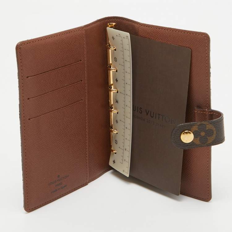 Pre Owned Louis Vuitton Monogram Canvas Small Ring Agenda Cover