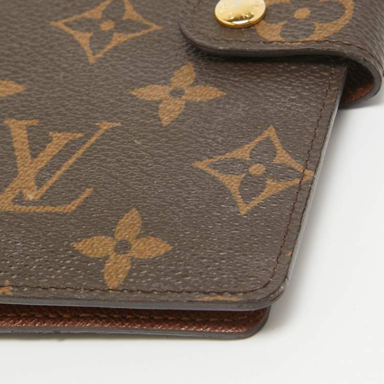 Pre Owned Louis Vuitton Monogram Canvas Small Ring Agenda Cover