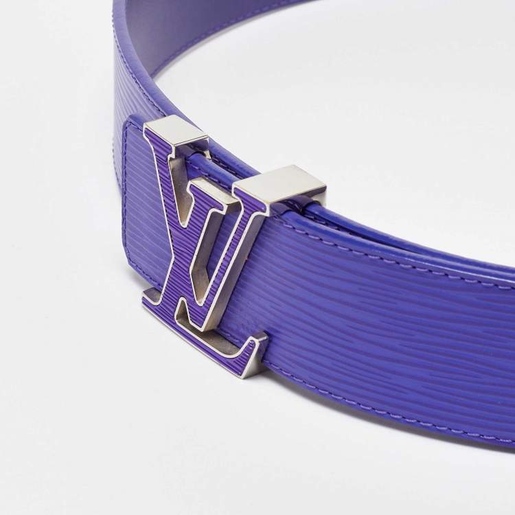 Pre Owned Louis Vuitton Figue Epi Leather LV Initiales Belt 85CM