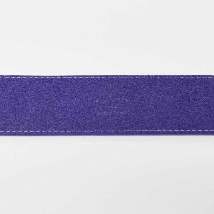 Pre Owned Louis Vuitton Figue Epi Leather LV Initiales Belt 85CM
