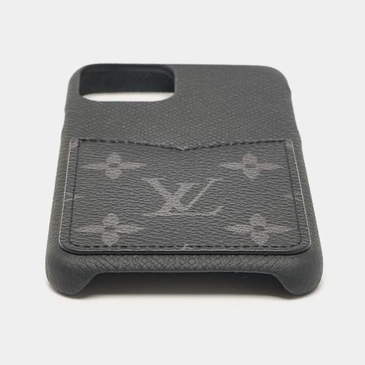 Pre Owned Louis Vuitton Monogram Eclipse Canvas and Leather iPhone 11Pro Bumper Case