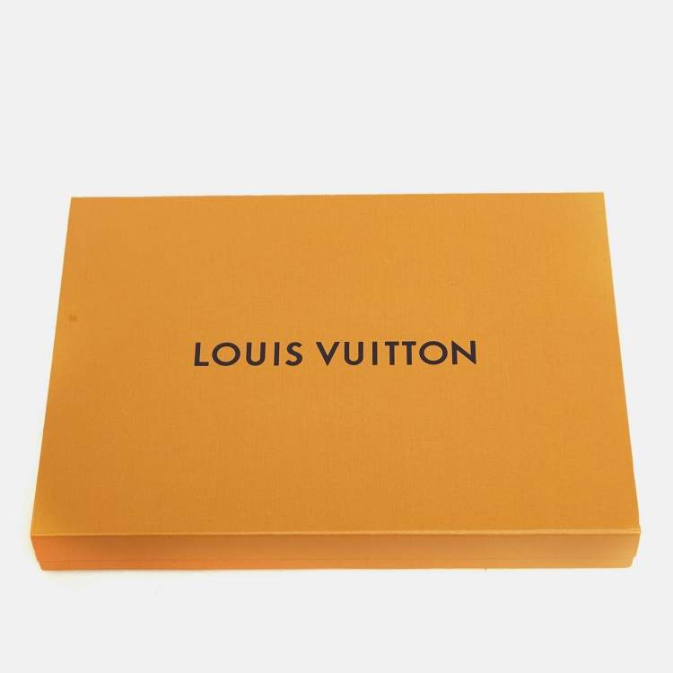 Pre Owned Louis Vuitton Grey Monogram Jacquard Wool Classic Scarf