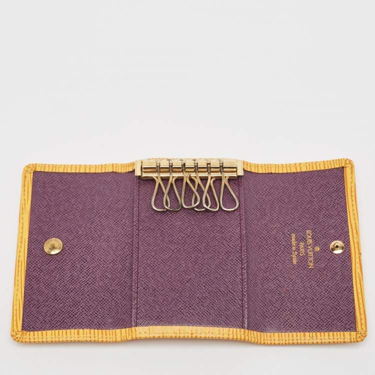 Pre Owned Louis Vuitton Tassil Yellow Epi Leather 6 Key Holder