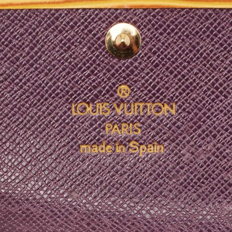 Pre Owned Louis Vuitton Tassil Yellow Epi Leather 6 Key Holder