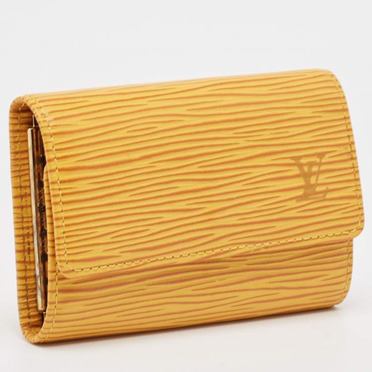 Pre Owned Louis Vuitton Tassil Yellow Epi Leather 6 Key Holder