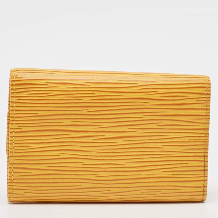 Pre Owned Louis Vuitton Tassil Yellow Epi Leather 6 Key Holder