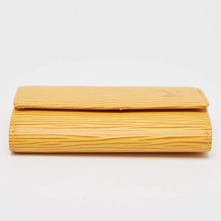 Pre Owned Louis Vuitton Tassil Yellow Epi Leather 6 Key Holder