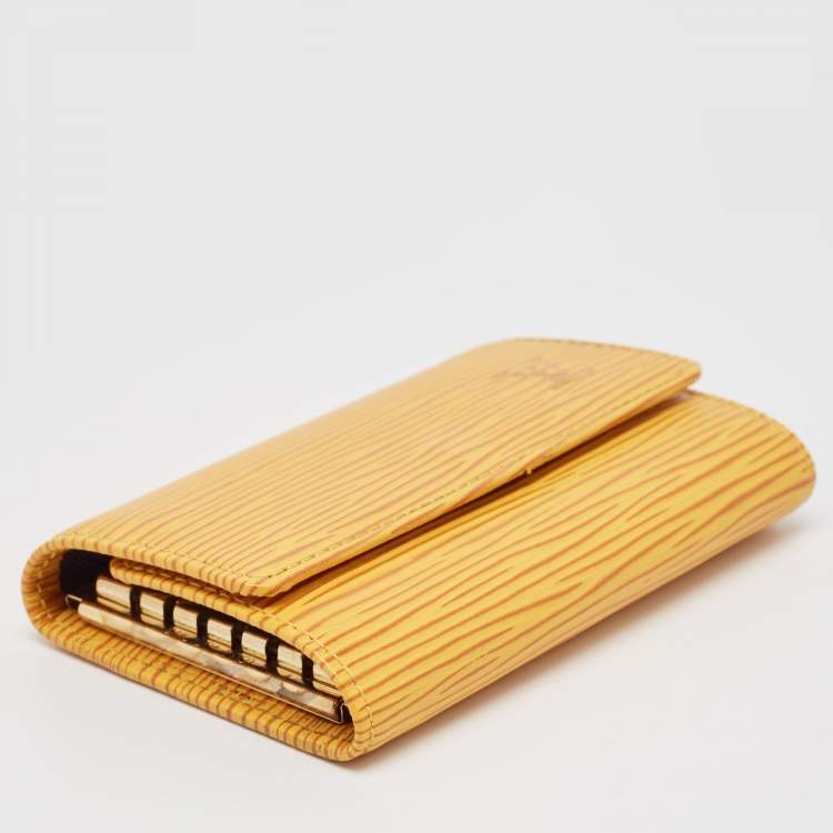 Pre Owned Louis Vuitton Tassil Yellow Epi Leather 6 Key Holder
