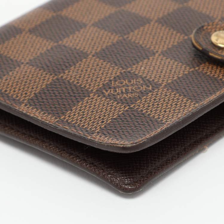 Pre Owned Louis Vuitton Damier Ebene Canvas Ring Agenda Cover