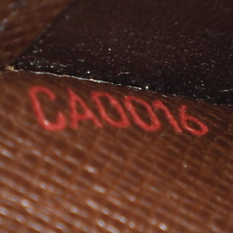 Pre Owned Louis Vuitton Damier Ebene Canvas Ring Agenda Cover