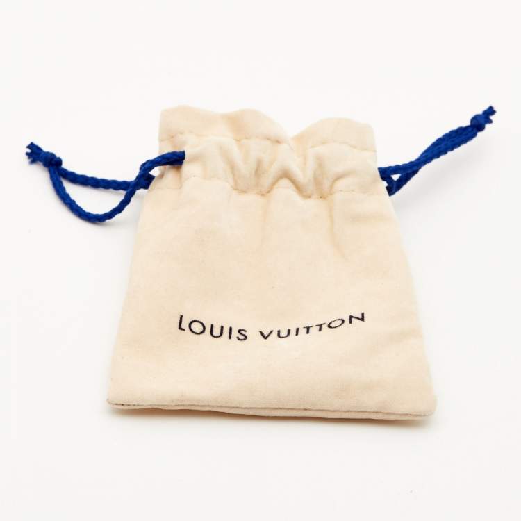 Pre Owned Louis Vuitton Love Letters Timeless Crystals Two Tone Bracelet