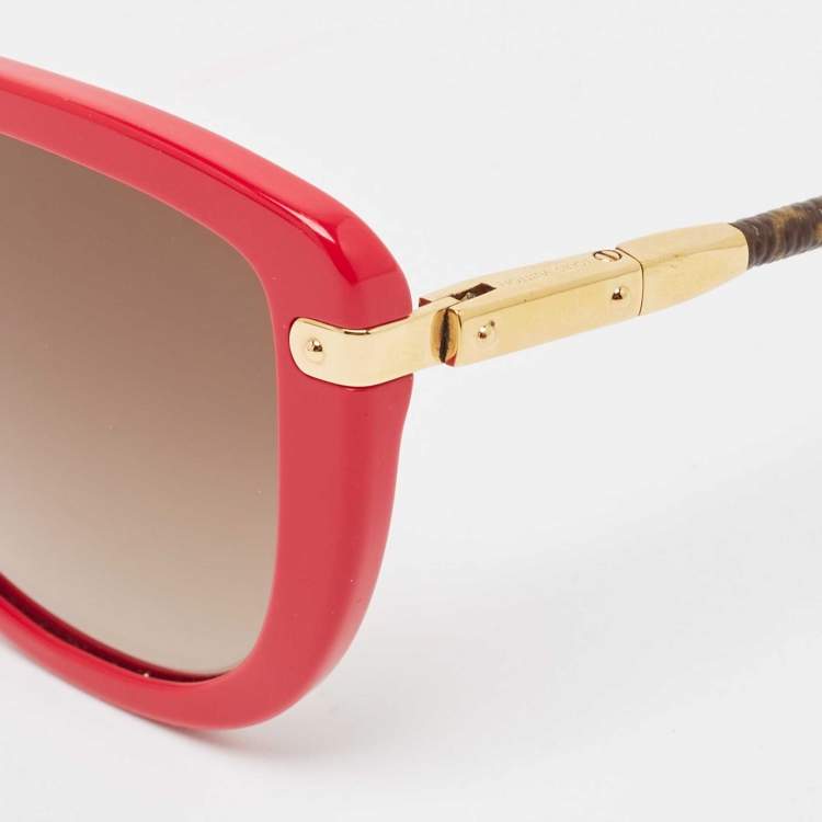 Pre Owned Louis Vuitton Magenta/Brown Gradient Z0744W Monogram Charlotte Sunglasses