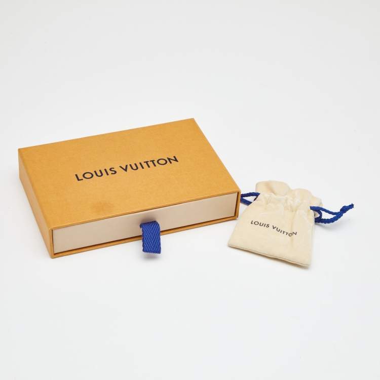 Pre Owned Louis Vuitton Icon Louise Gold Tone Hoop Earrings