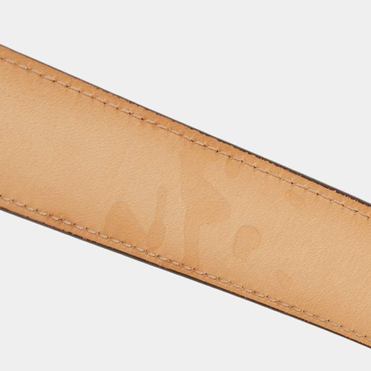 Pre Owned Louis Vuitton Amarante Monogram Vernis LV Frame Belt 90 CM