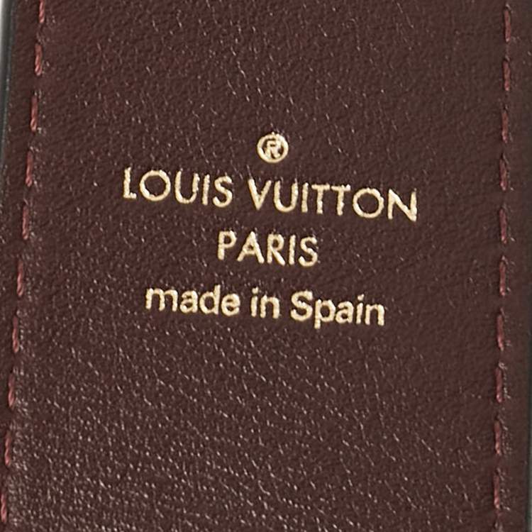 Pre Owned Louis Vuitton Green Python Bandoulière Shoulder Bag Strap