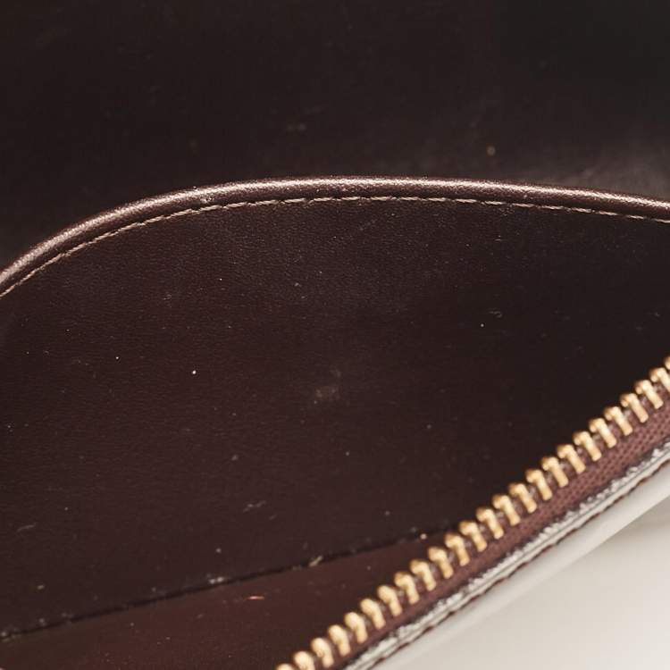 Pre Owned Louis Vuitton Amarante Monogram Vernis Trousse Cosmetic Pouch