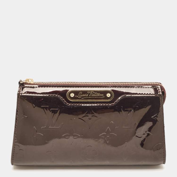 Pre Owned Louis Vuitton Amarante Monogram Vernis Trousse Cosmetic Pouch