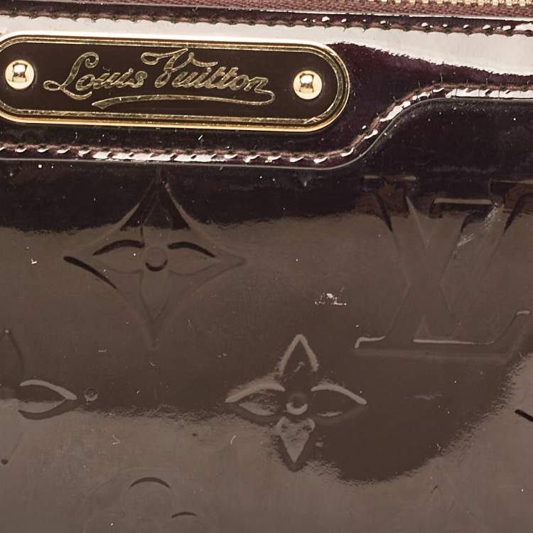 Pre Owned Louis Vuitton Amarante Monogram Vernis Trousse Cosmetic Pouch