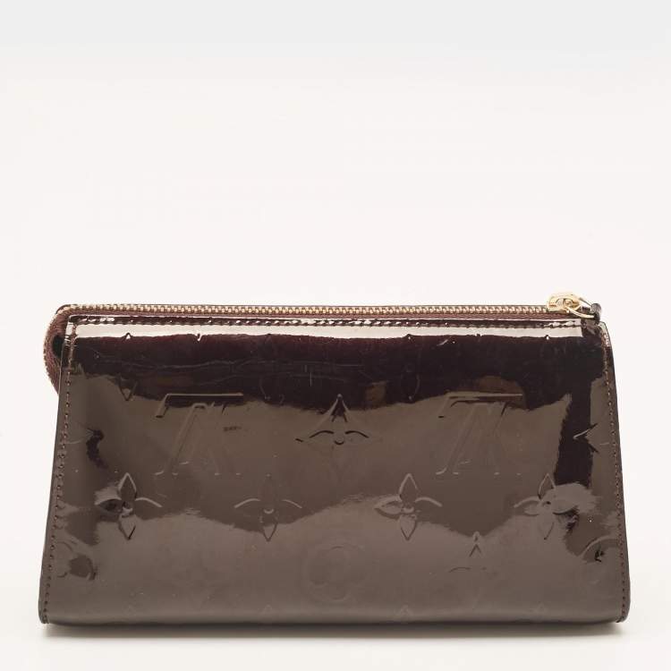 Pre Owned Louis Vuitton Amarante Monogram Vernis Trousse Cosmetic Pouch