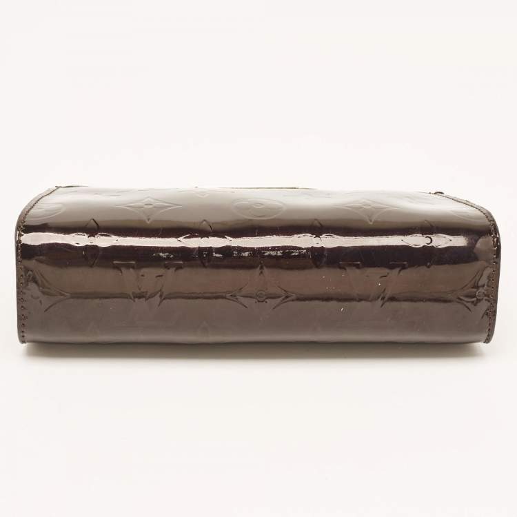 Pre Owned Louis Vuitton Amarante Monogram Vernis Trousse Cosmetic Pouch