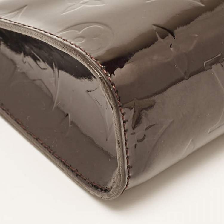 Pre Owned Louis Vuitton Amarante Monogram Vernis Trousse Cosmetic Pouch