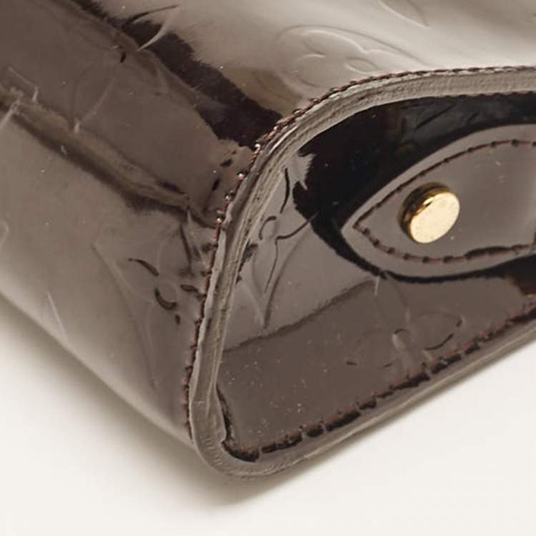 Pre Owned Louis Vuitton Amarante Monogram Vernis Trousse Cosmetic Pouch