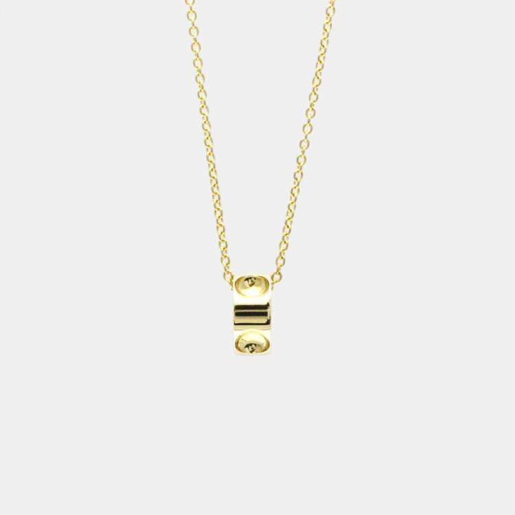 Pre Owned Louis Vuitton 18K Yellow Gold Empreinte Pendant Necklace